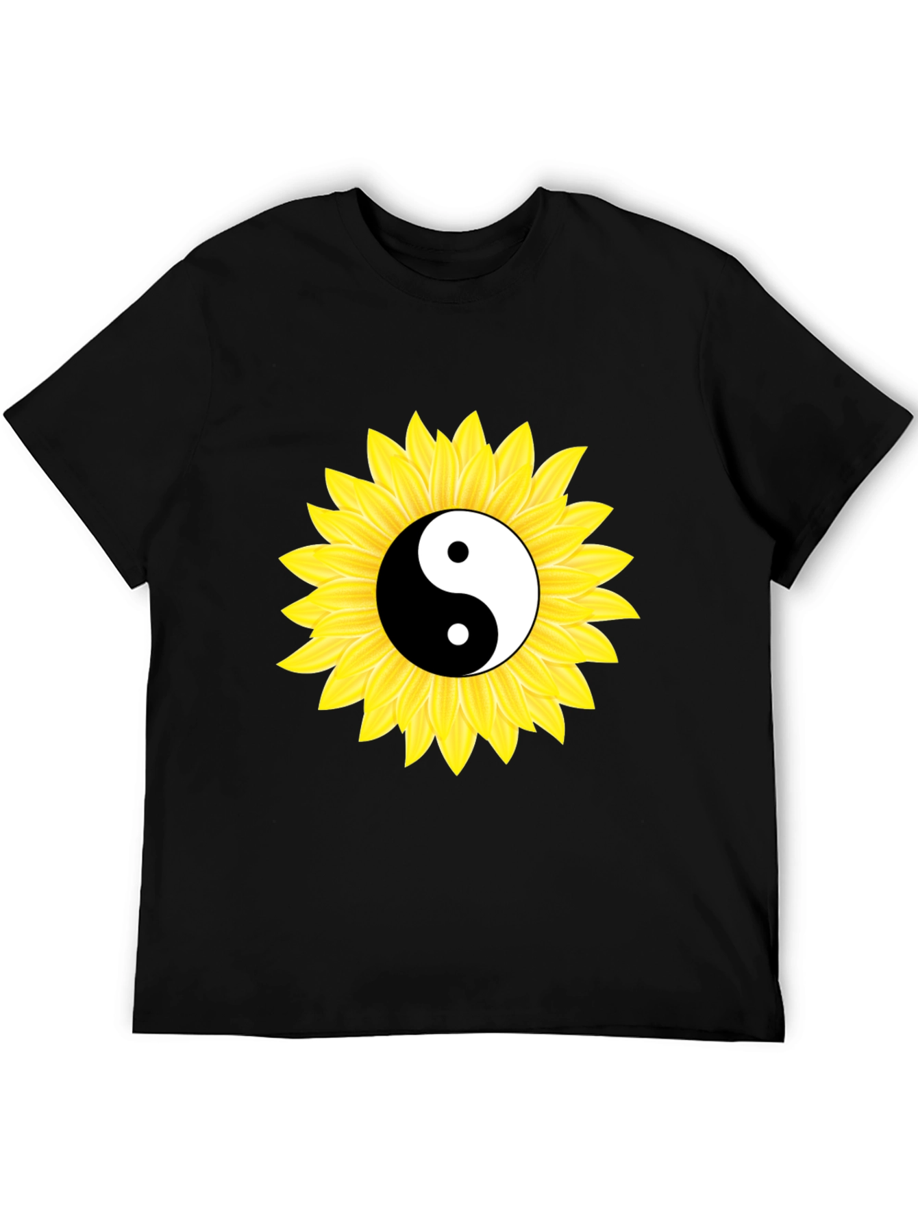 Yin Yang Sunflower Graphic Tee
