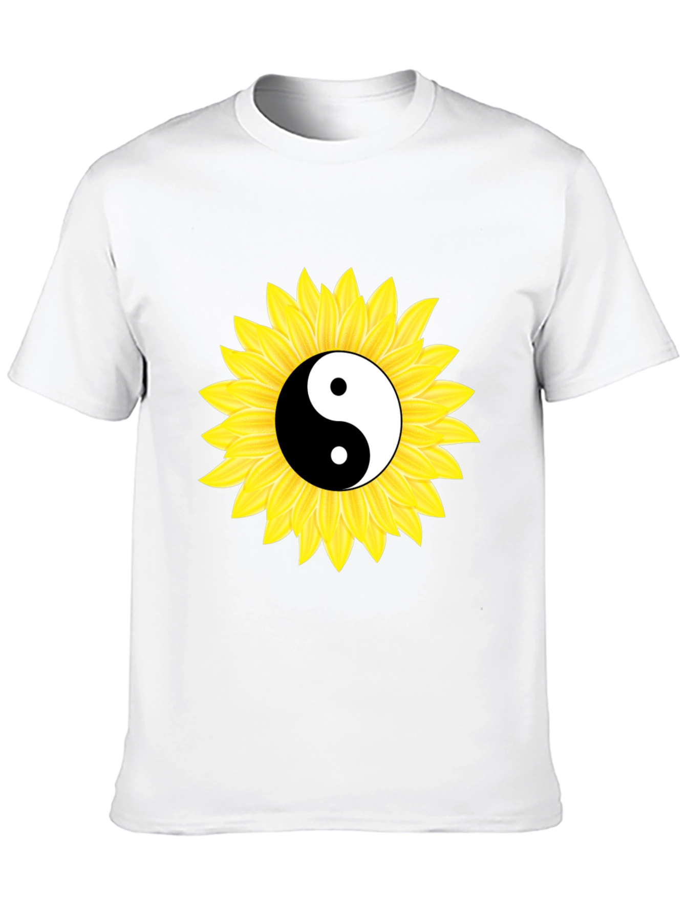 Yin Yang Sunflower Graphic Tee