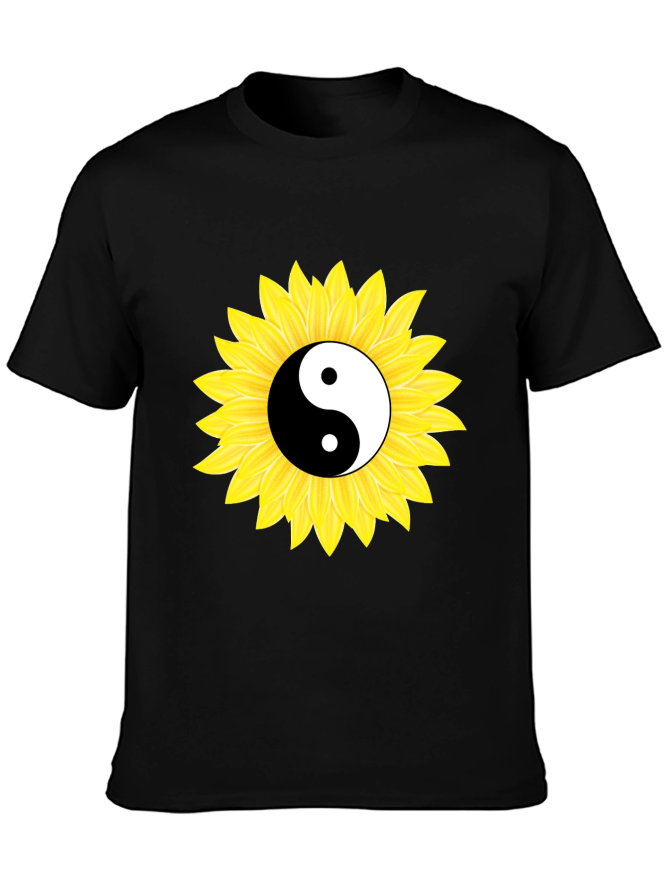 Yin Yang Sunflower Graphic Tee