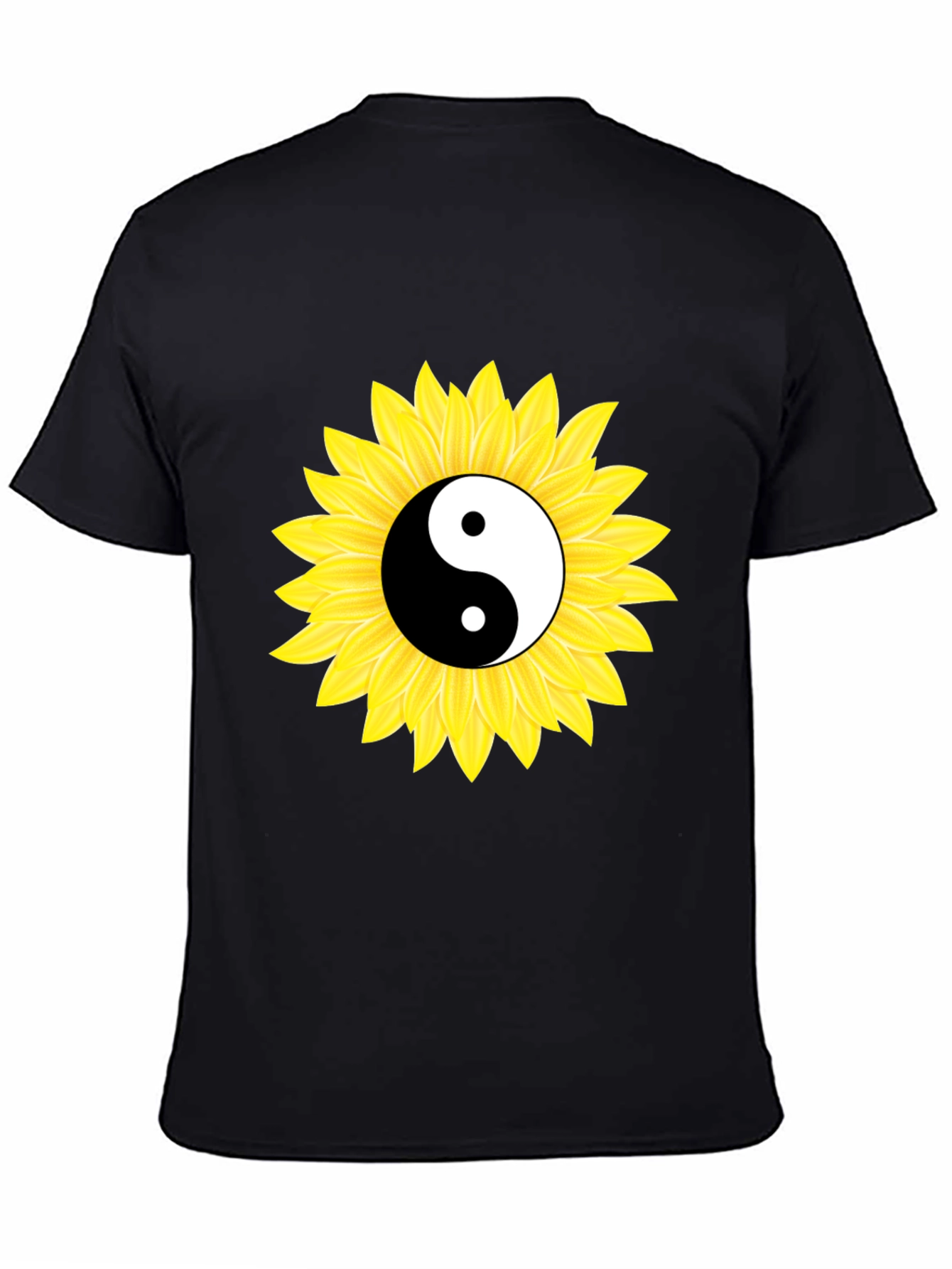 Yin Yang Sunflower Graphic Tee