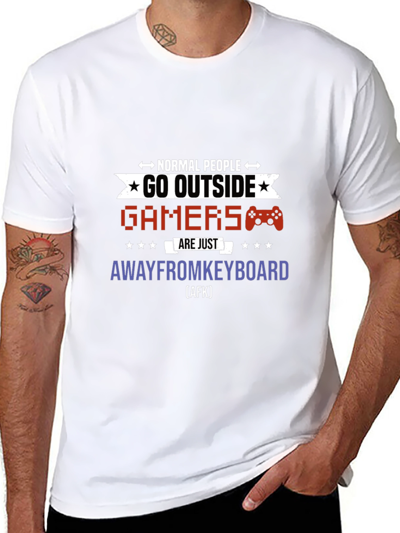 Gamers Away From Keyboard T-Shirt | Funny Graphic Tee