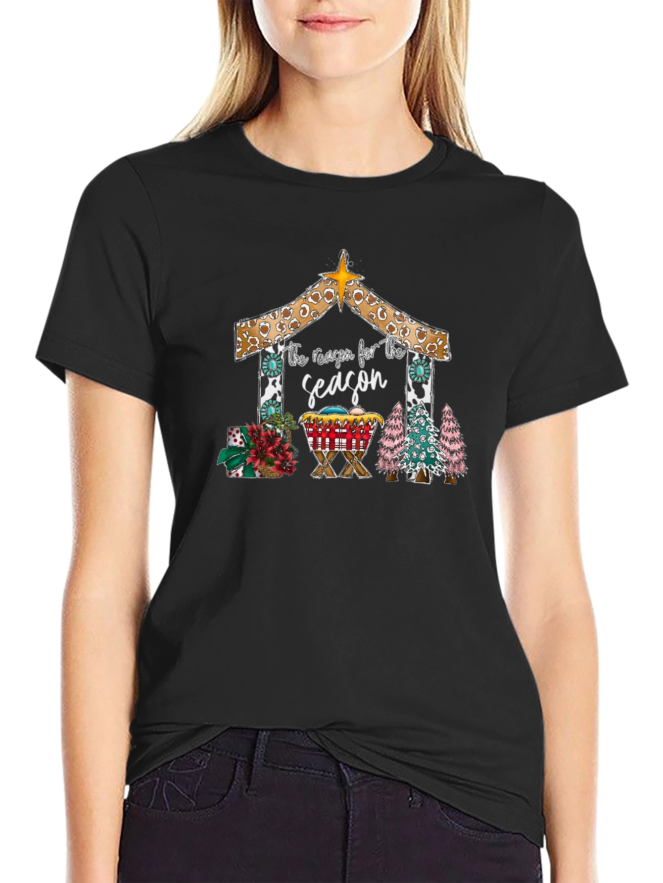 Reason for the Season Black Graphic Tee