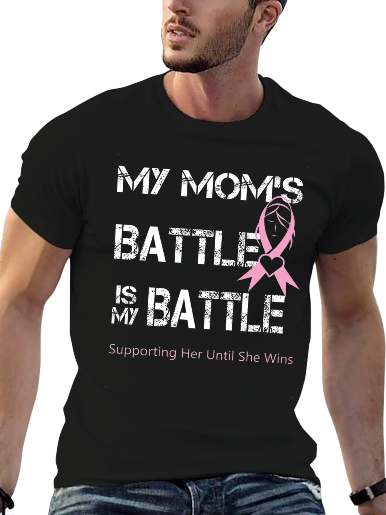My Moms Battle Breast Cancer Awareness T-Shirt