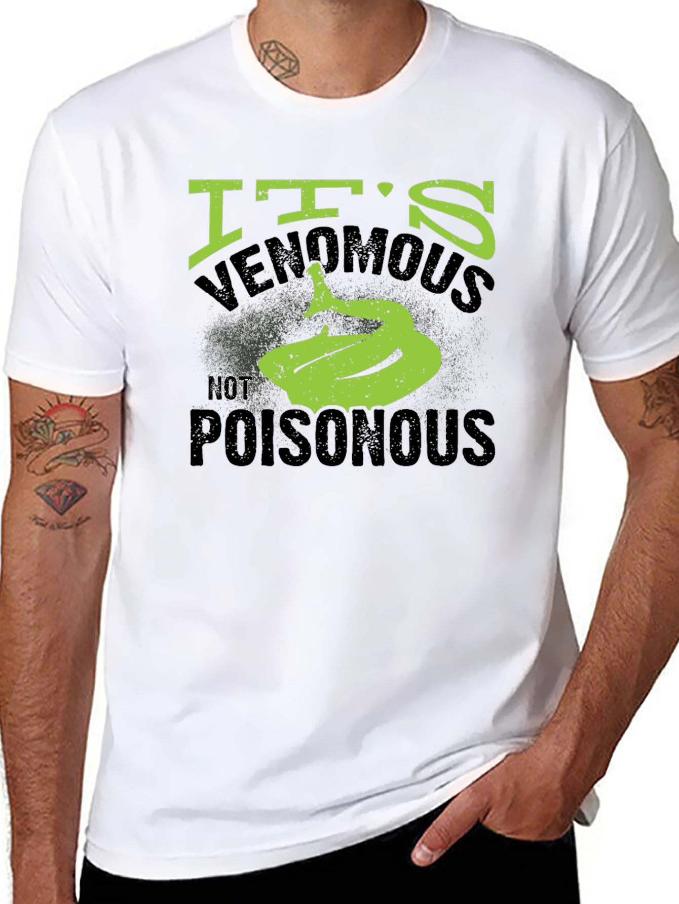 Its Venomous Not Poisonous Snake Graphic T-Shirt