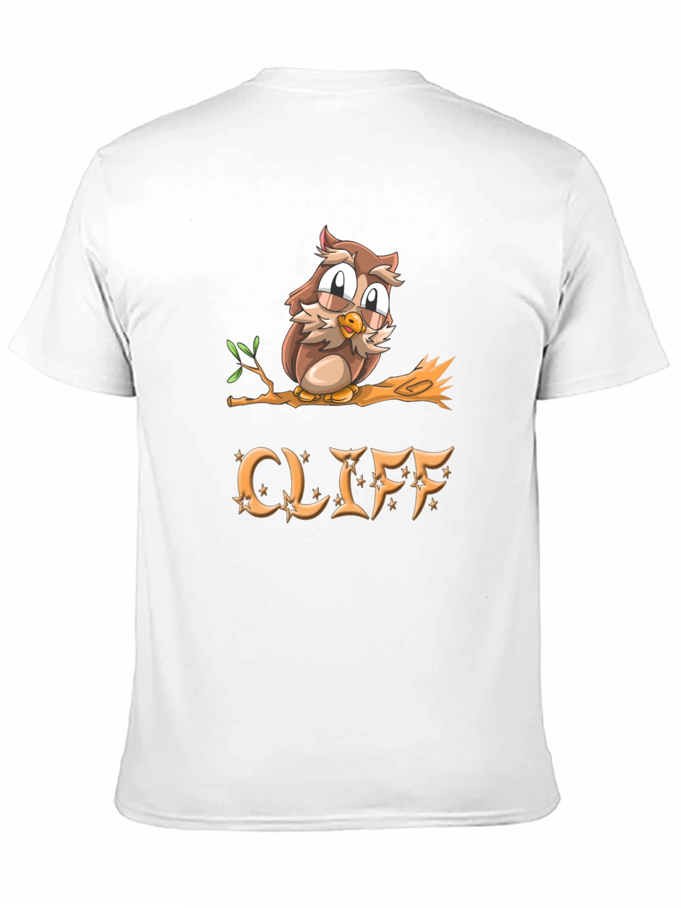 Cliff Owl Graphic Tee - Mens Black Cotton T-Shirt