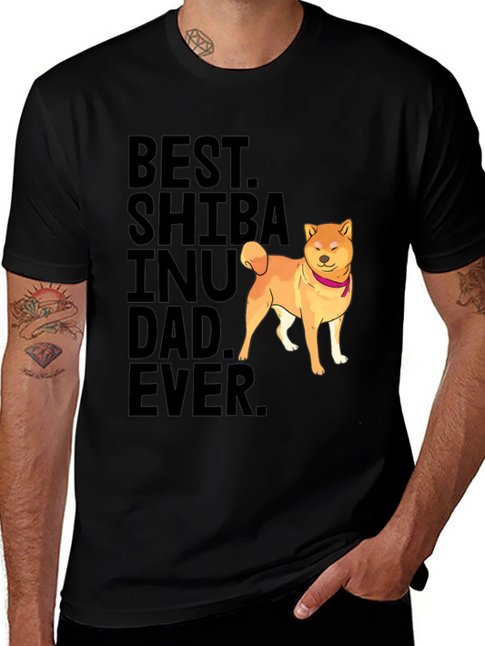 Best Shiba Inu Dad Ever Graphic Tee