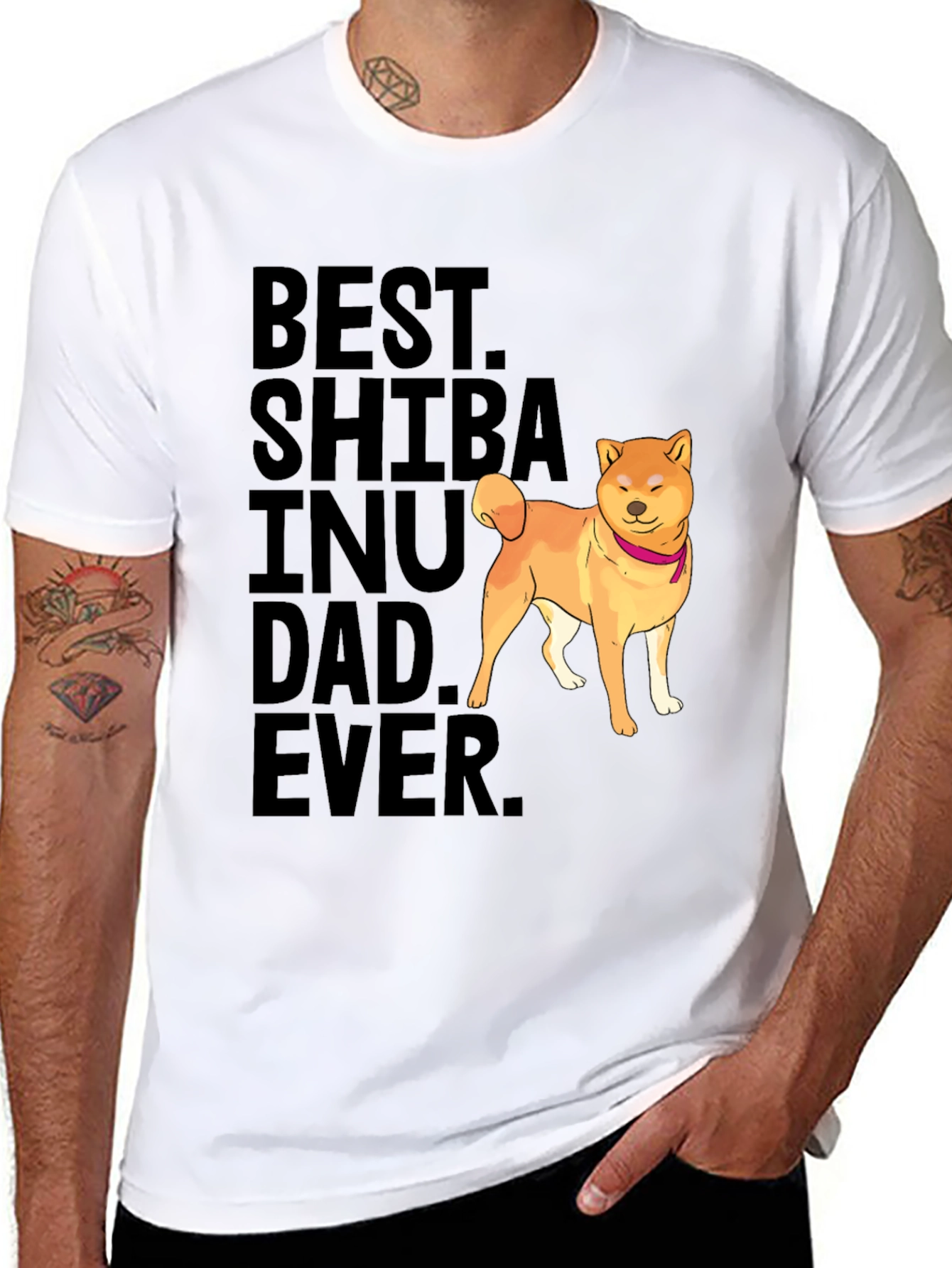 Best Shiba Inu Dad Ever Graphic Tee