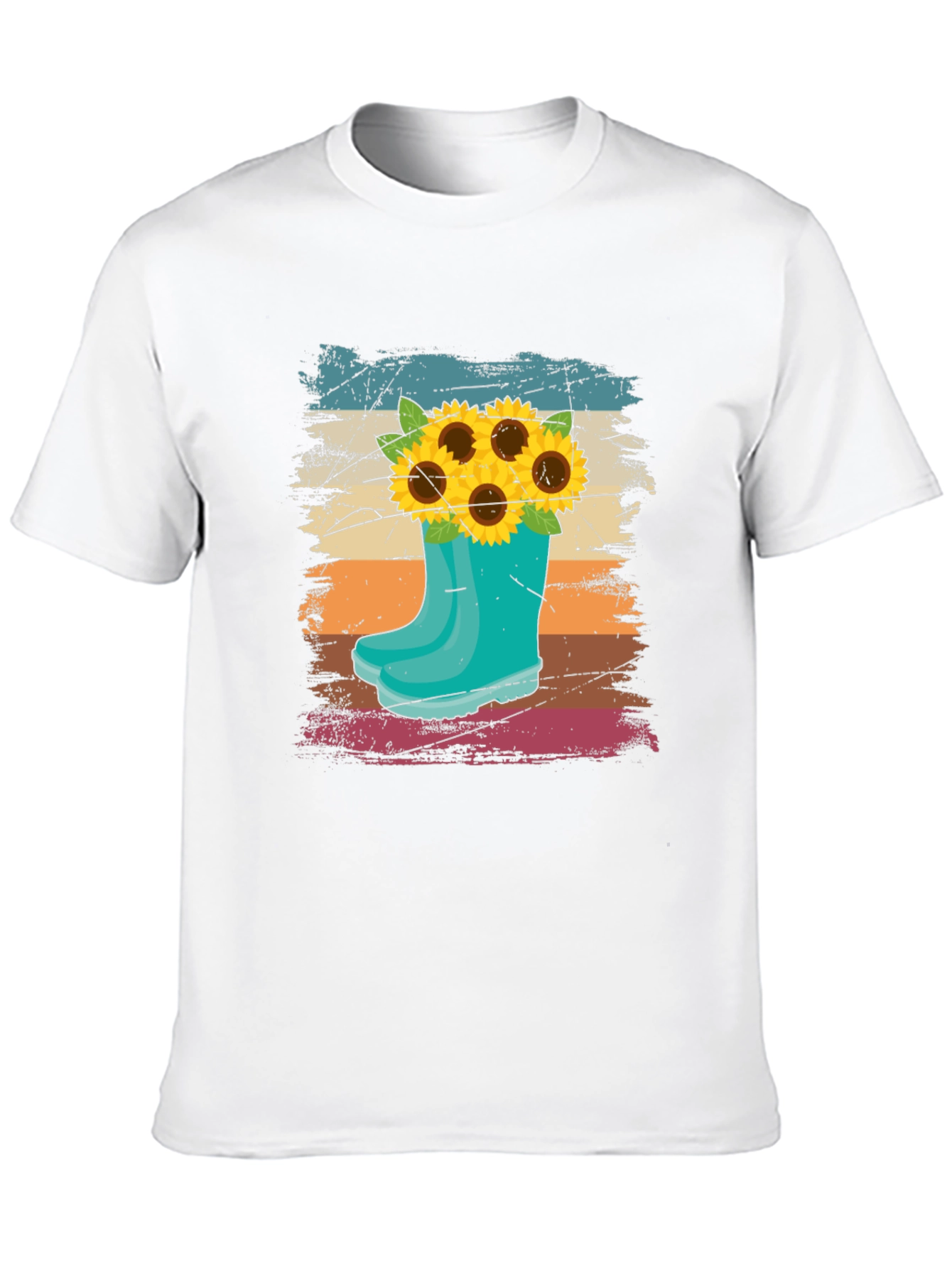 Sunflower in Boot Graphic T-Shirt