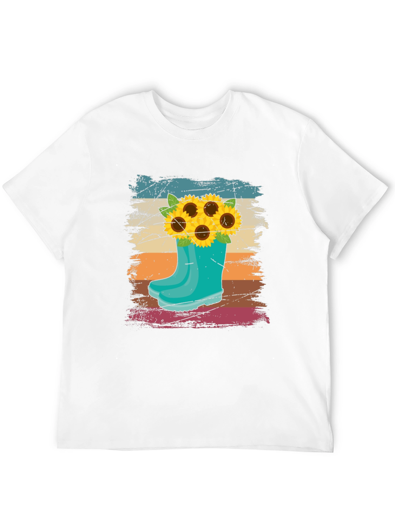 Sunflower in Boot Graphic T-Shirt