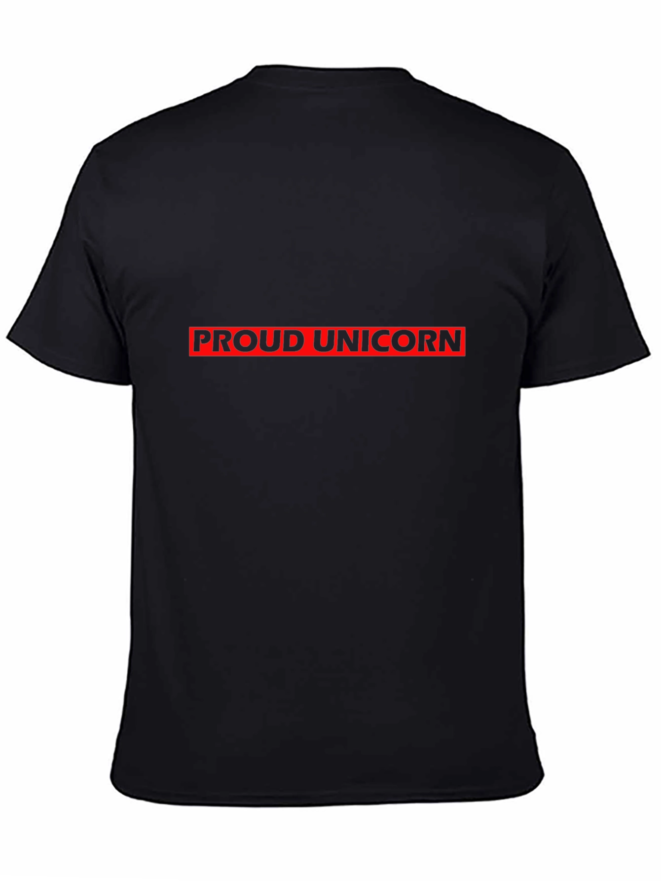 Proud Unicorn Graphic Tee - Black