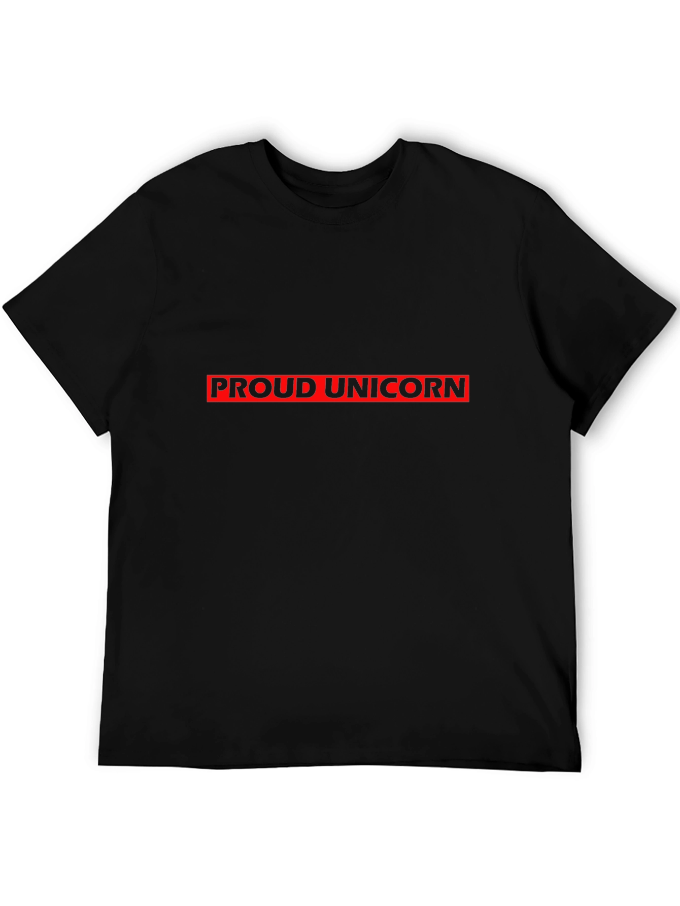 Proud Unicorn Graphic Tee - Black