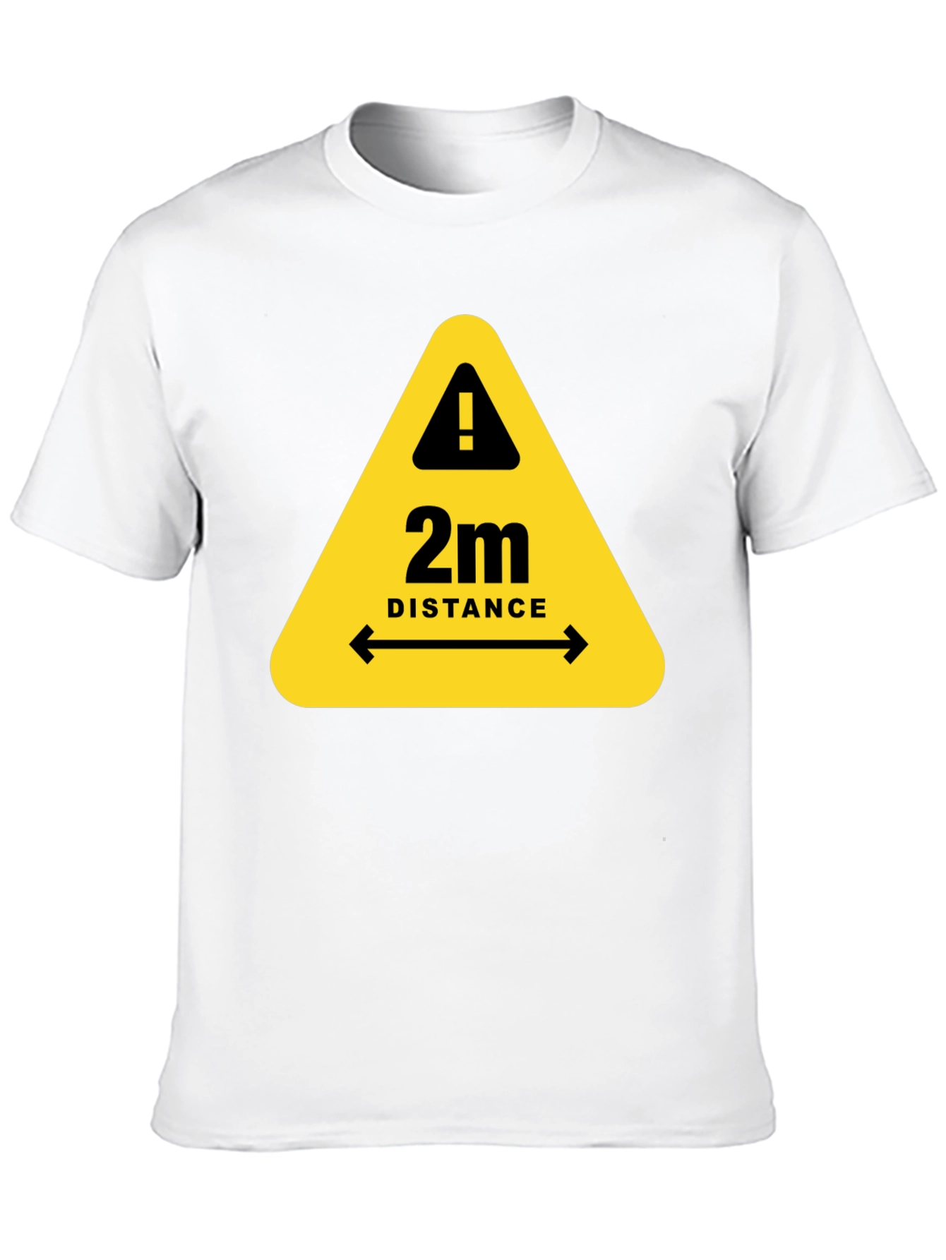 2m Distance Safety T-Shirt - Stay Alert & Protected!
