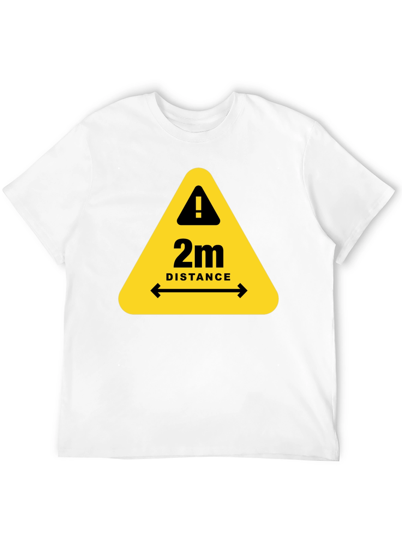 2m Distance Safety T-Shirt - Stay Alert & Protected!