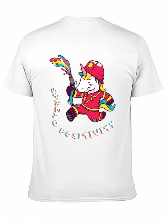 Unicorn Firefighter T-Shirt - Spread Positivity