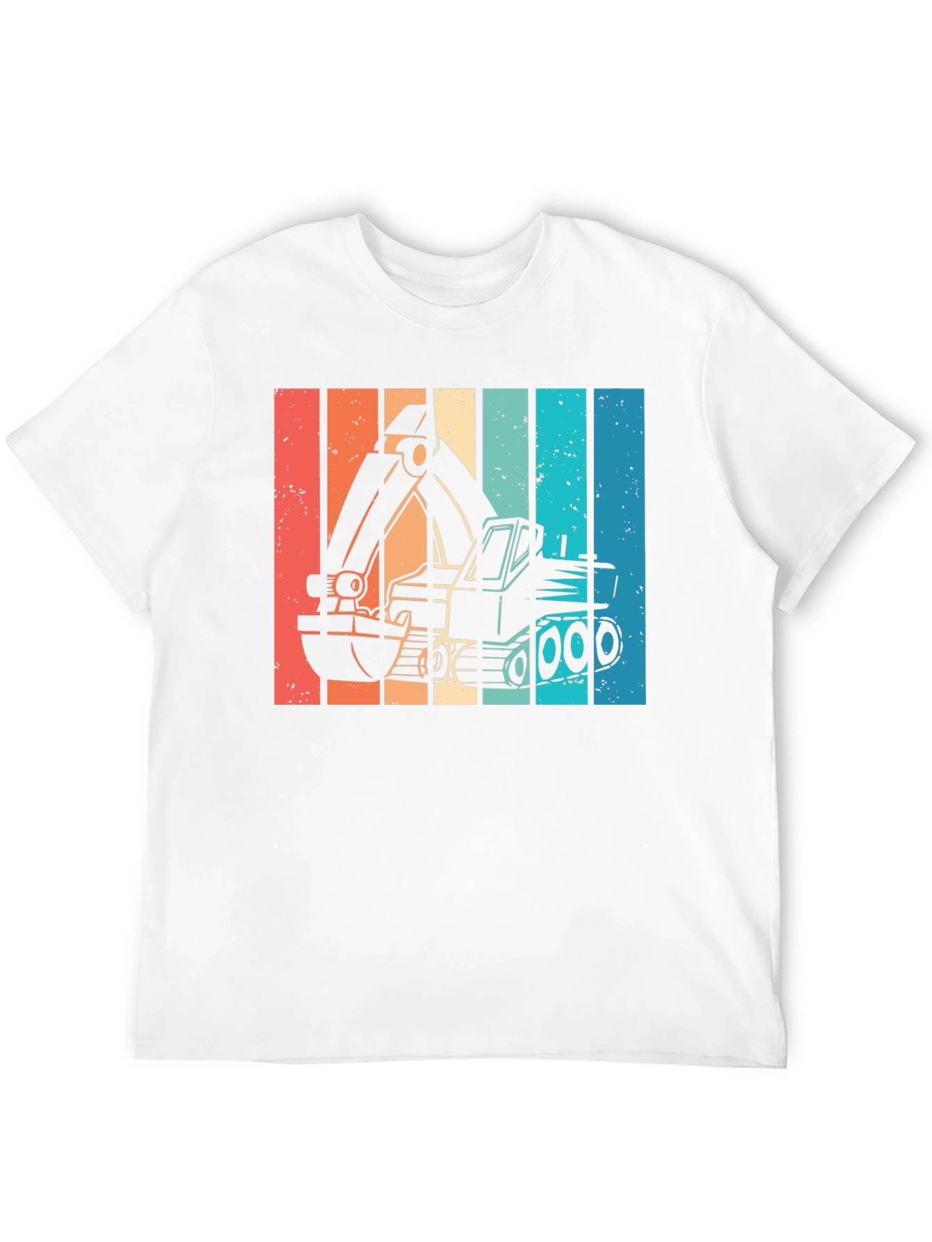 Retro Excavator Graphic T-Shirt