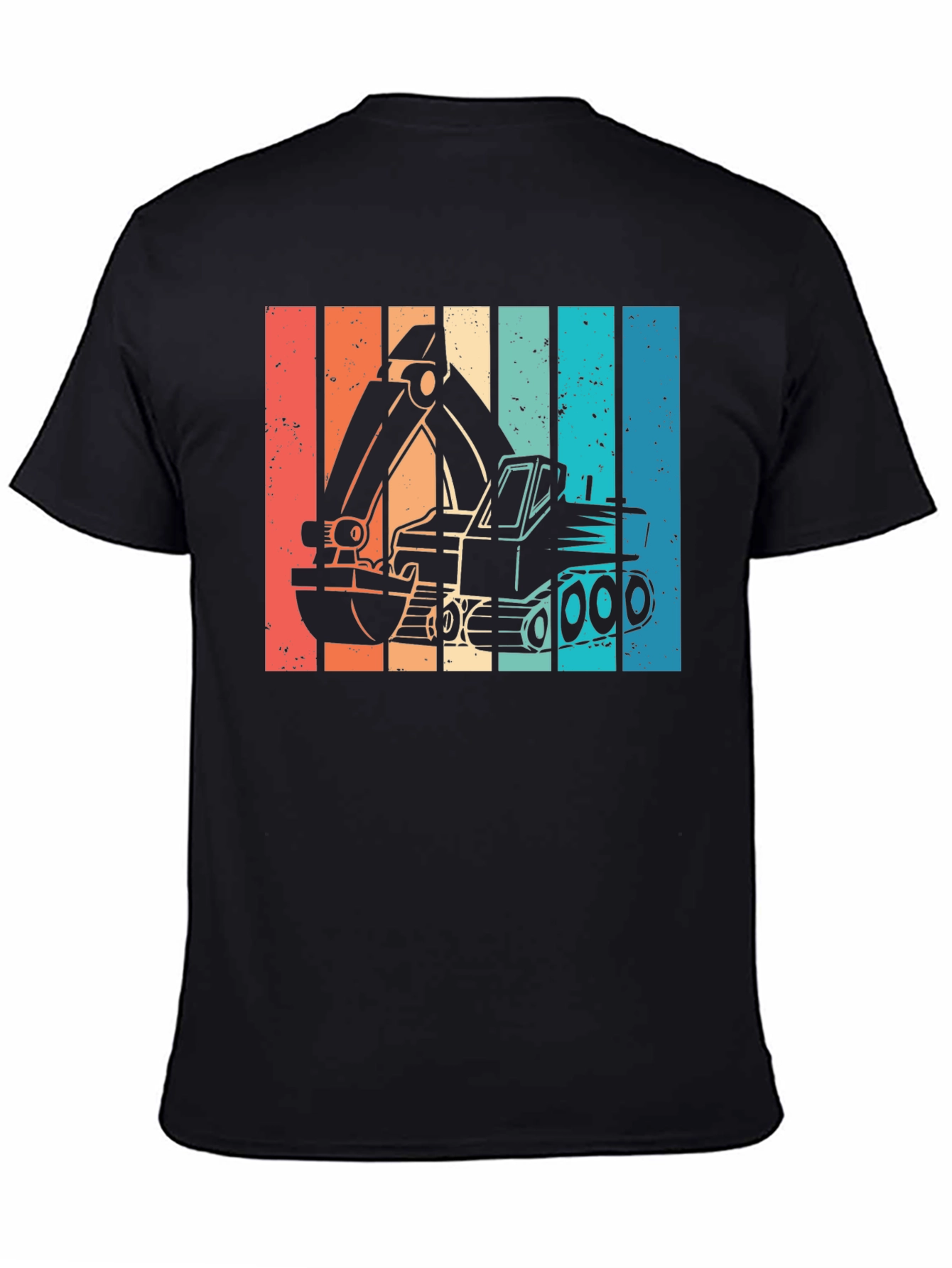 Retro Excavator Graphic T-Shirt