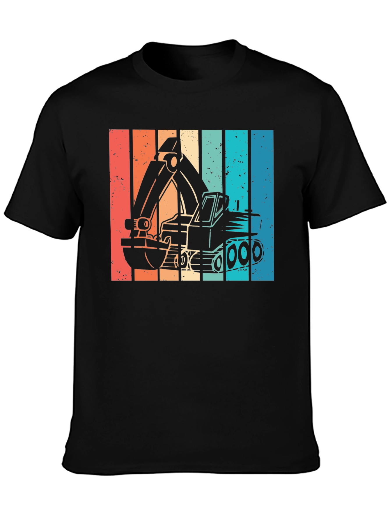 Retro Excavator Graphic T-Shirt