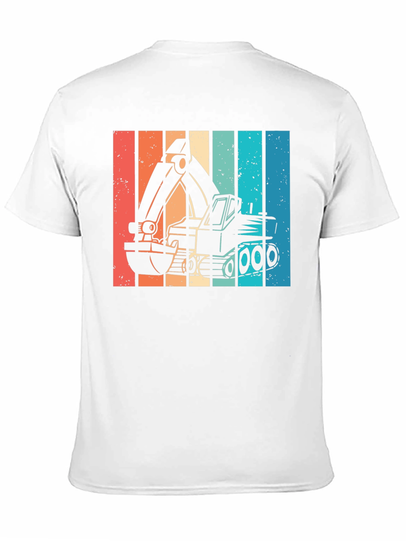 Retro Excavator Graphic T-Shirt