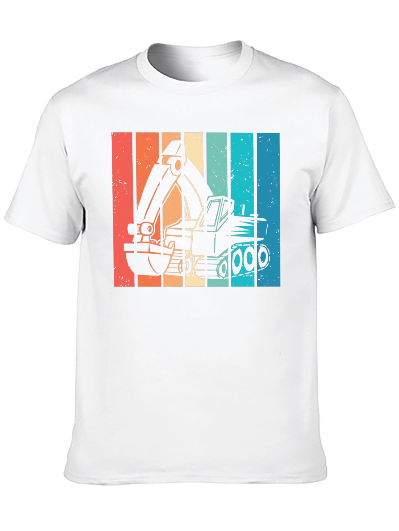 Retro Excavator Graphic T-Shirt