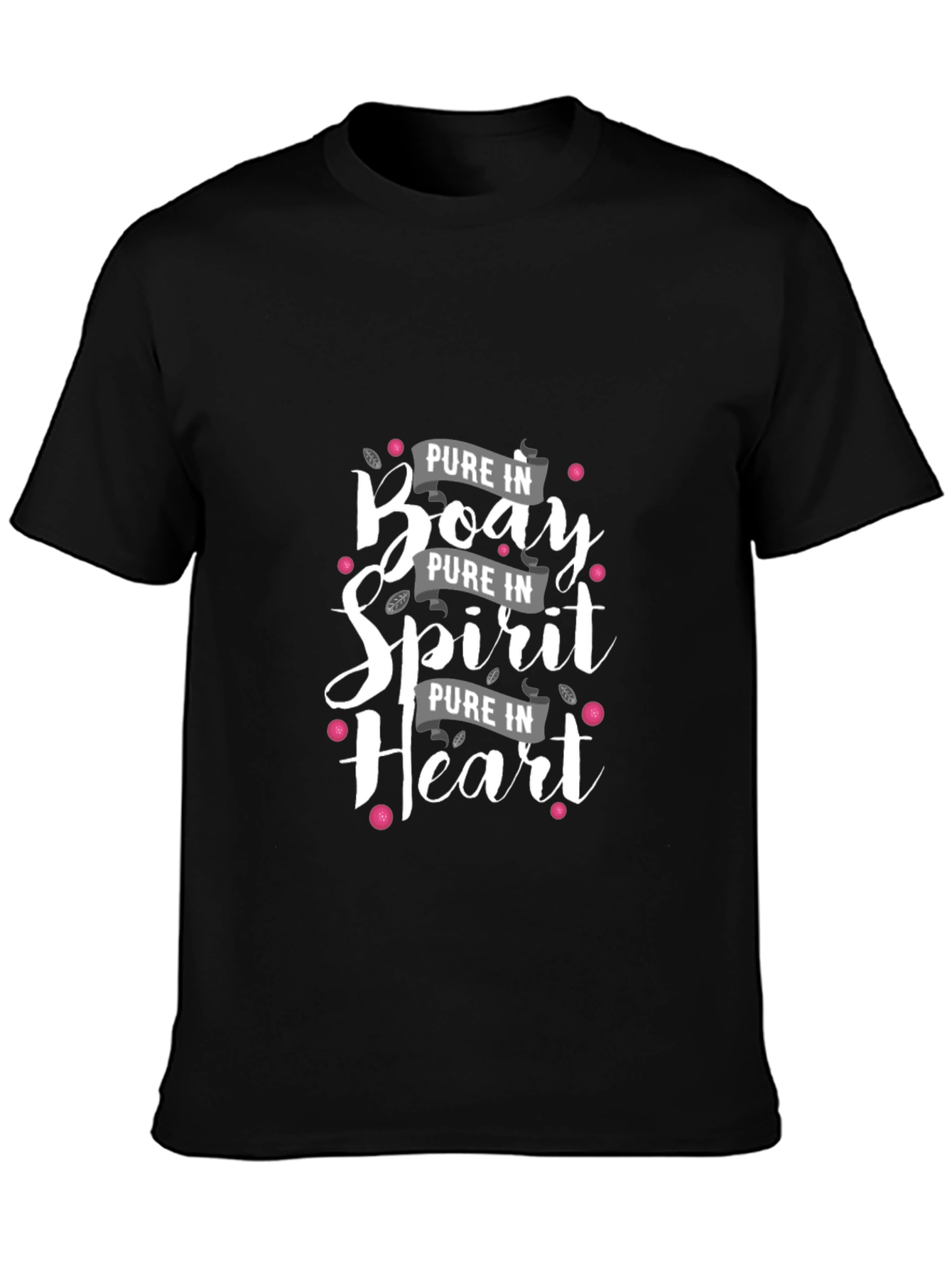 Pure in Body Spirit Heart Graphic Tee