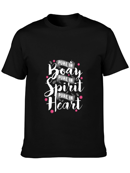 Pure in Body Spirit Heart Graphic Tee