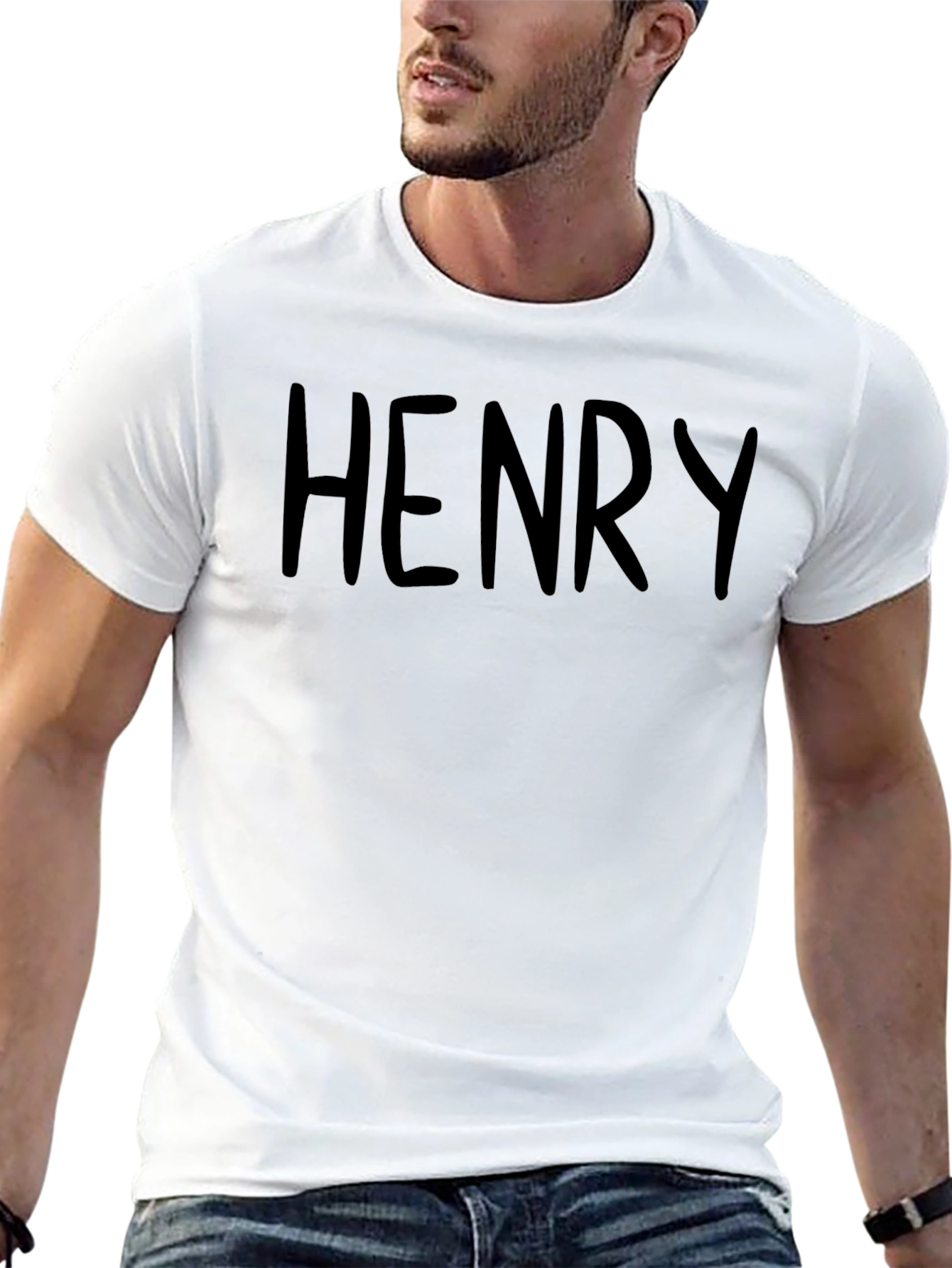 Personalized Henry Black T-Shirt