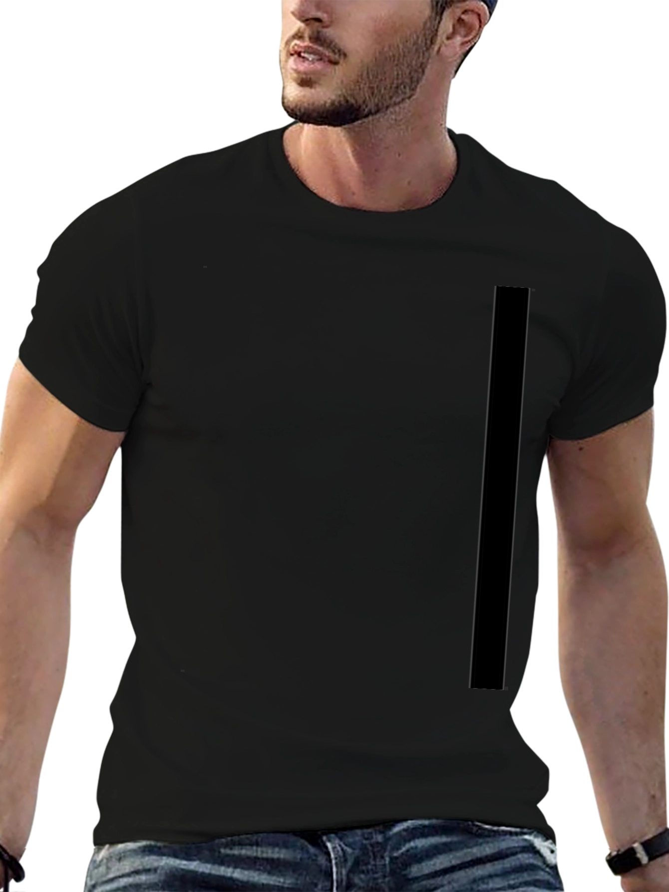 Mens Black Basic T-Shirt