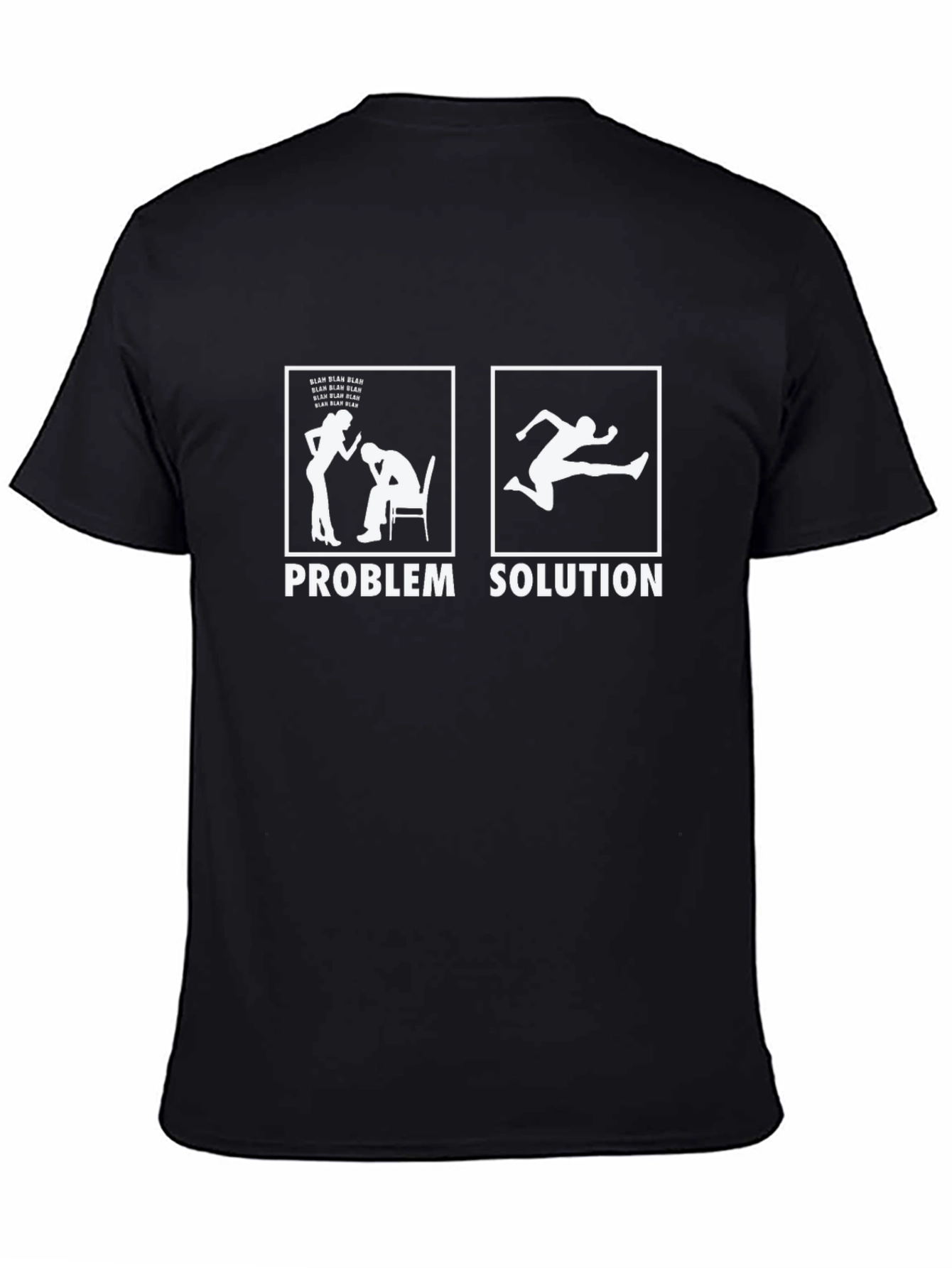 Problem Solution Graphic Tee - Black