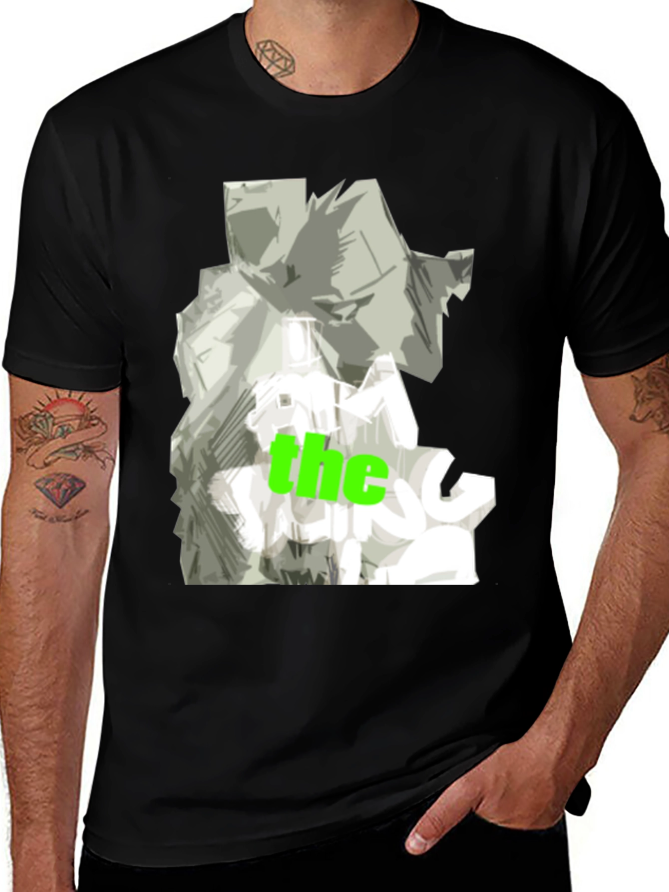 Abstract Graphic Print T-Shirt
