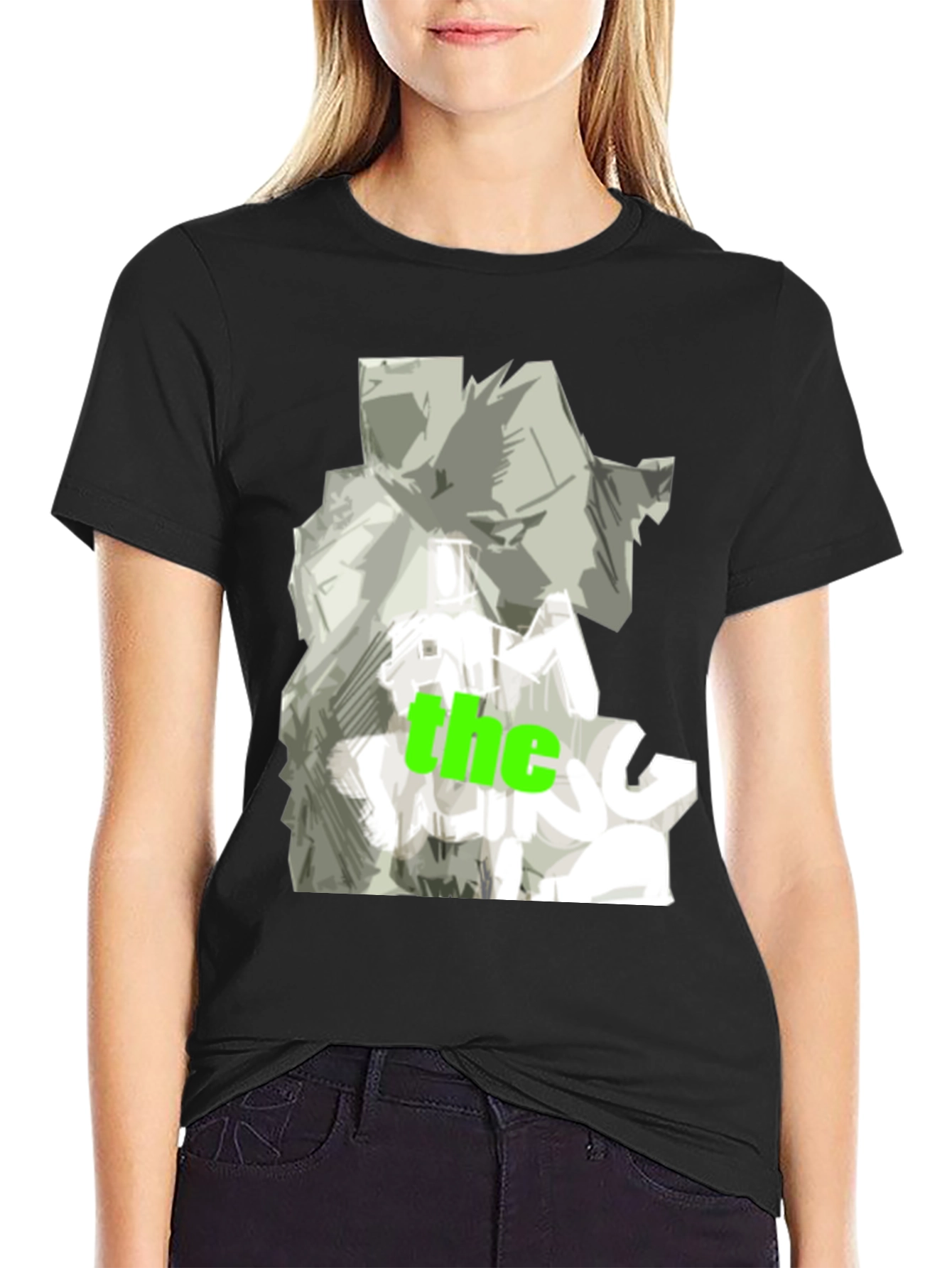 Abstract Graphic Print T-Shirt