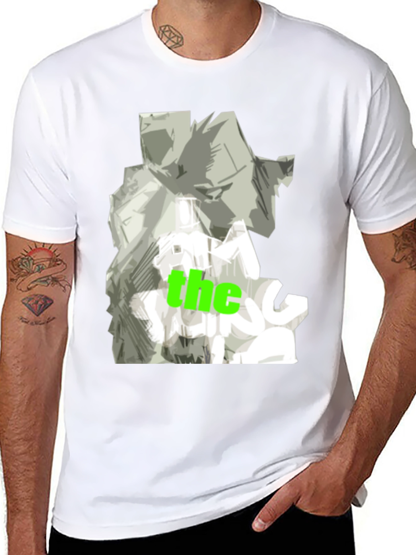 Abstract Graphic Print T-Shirt