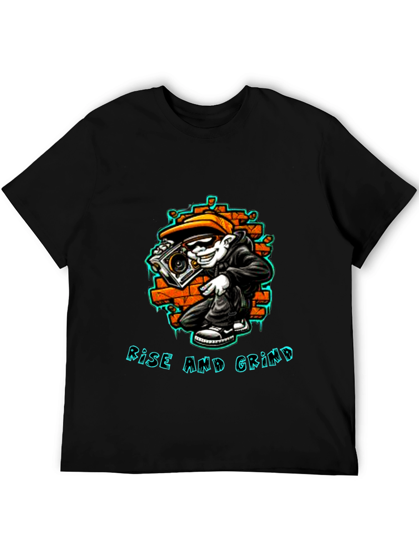 Rise and Grind Graphic Tee - Streetwear Style