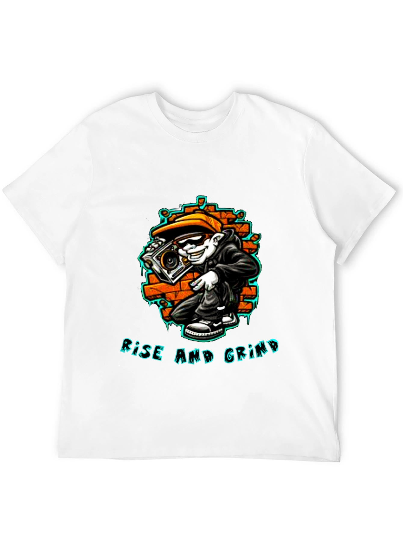 Rise and Grind Graphic Tee - Streetwear Style