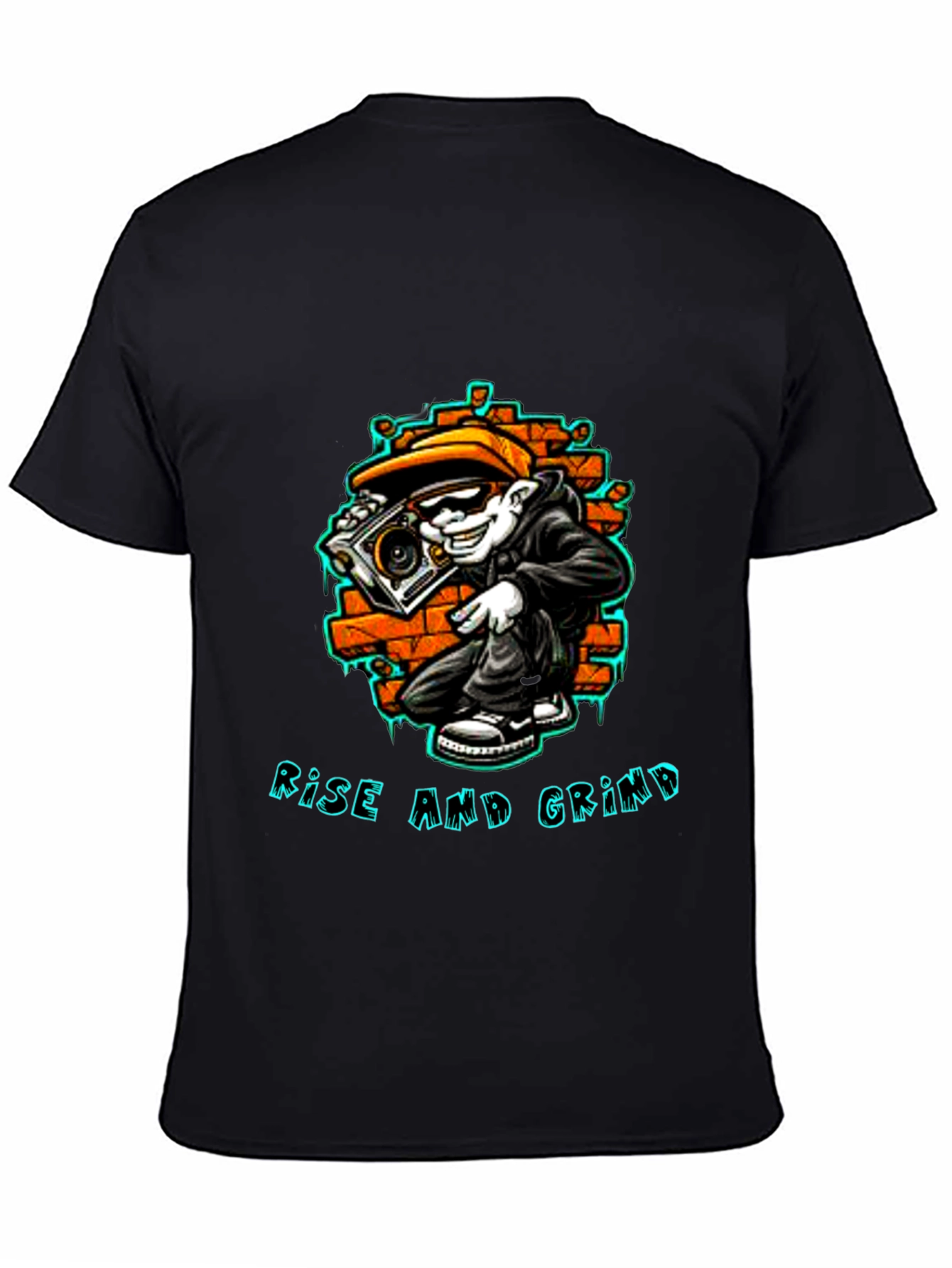 Rise and Grind Graphic Tee - Streetwear Style