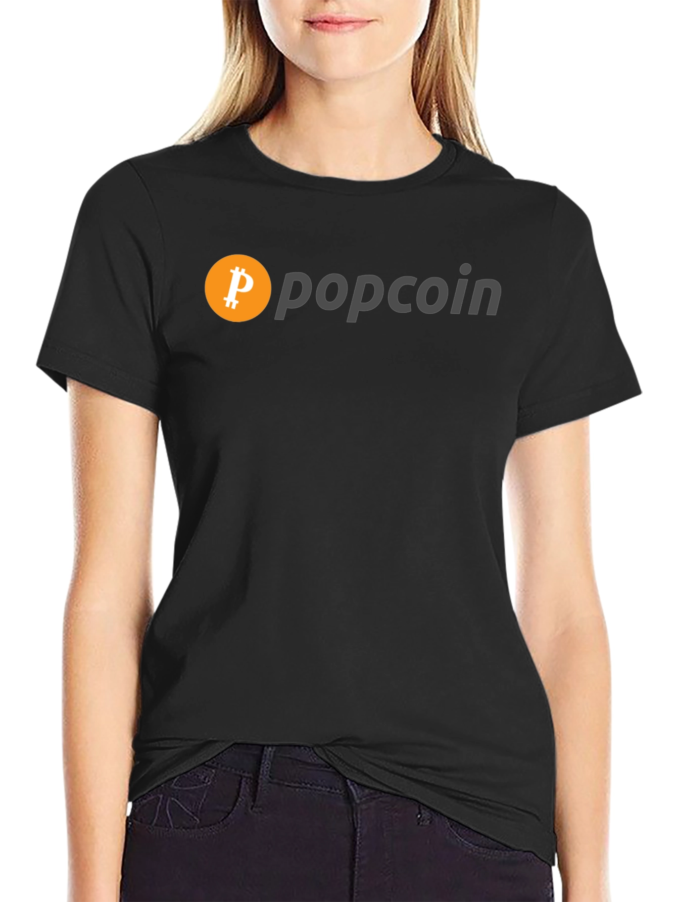 Popcoin Bitcoin Inspired Graphic T-Shirt
