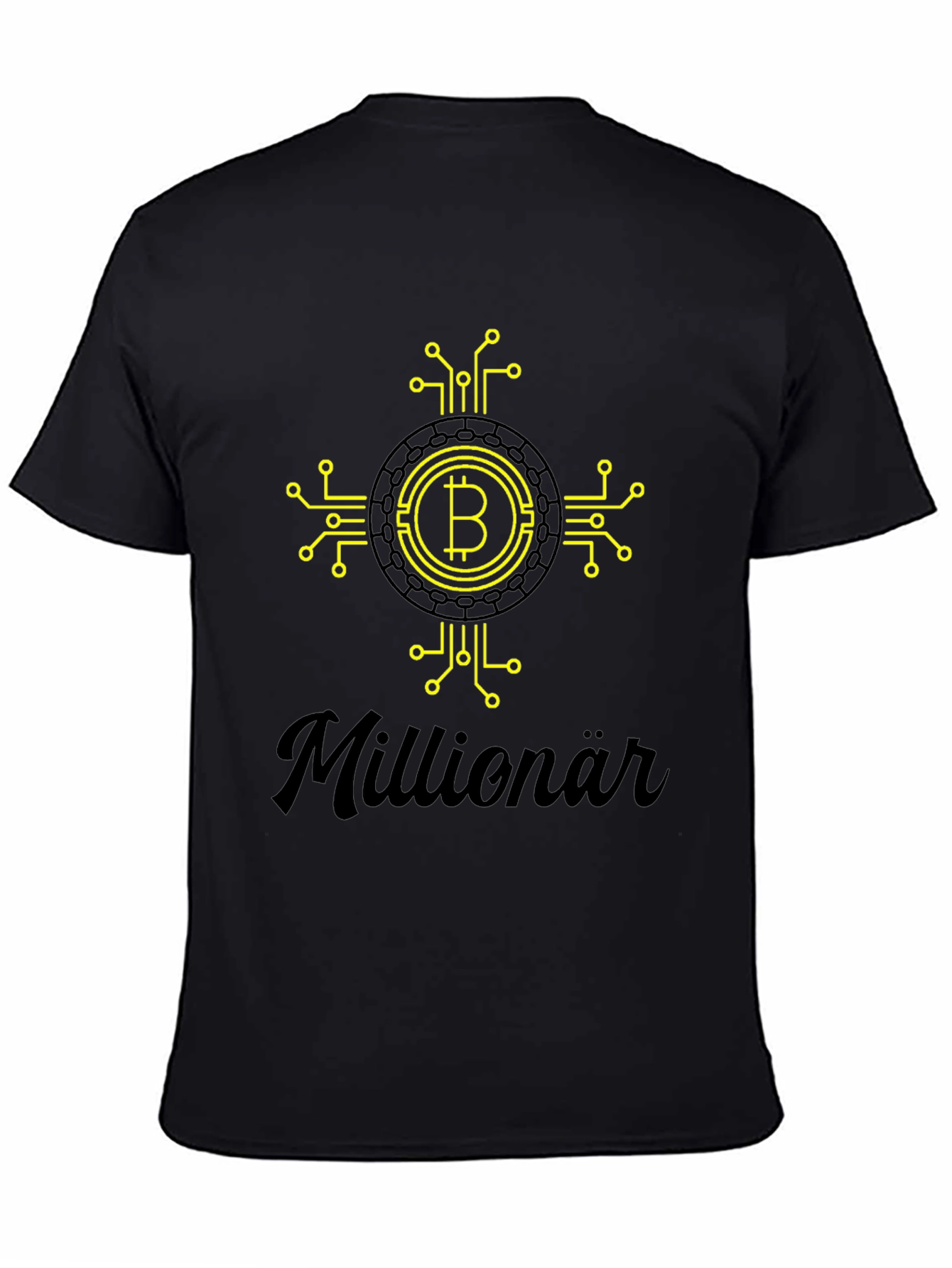 Bitcoin Millionär Black T-Shirt - Crypto Tee