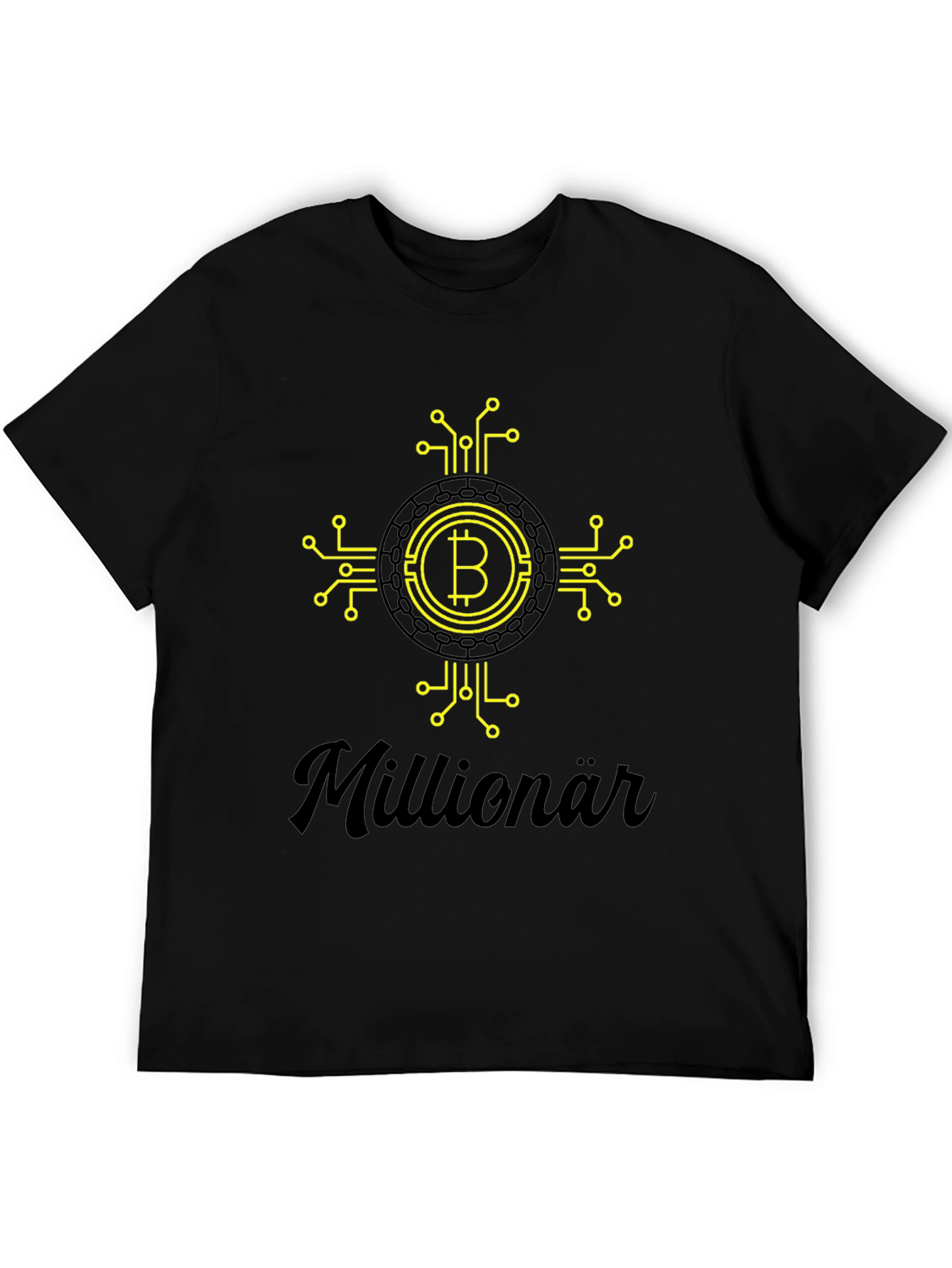 Bitcoin Millionär Black T-Shirt - Crypto Tee