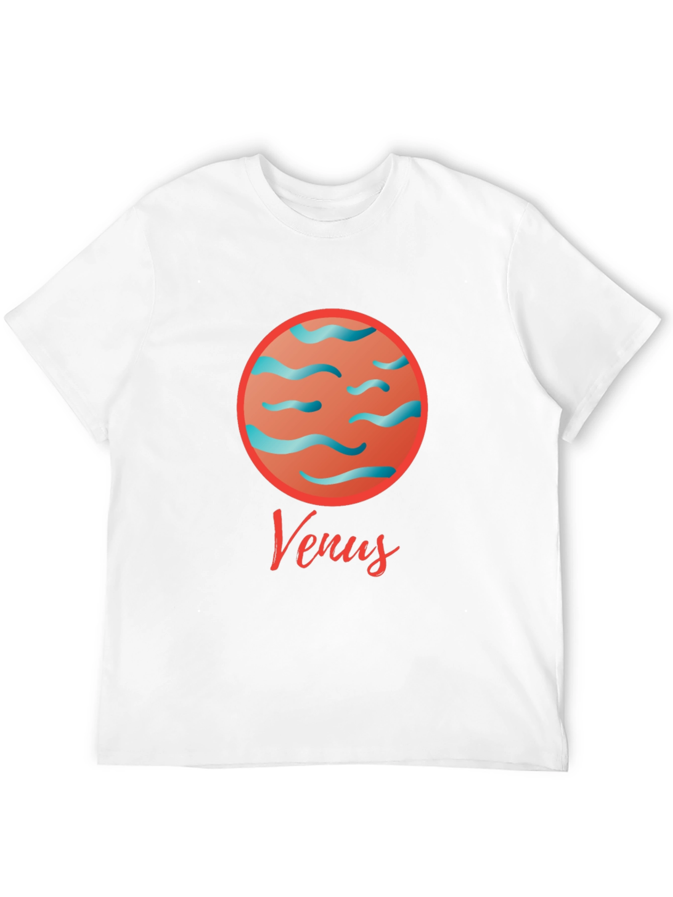Venus Planet T-Shirt - Black Cotton Graphic Tee