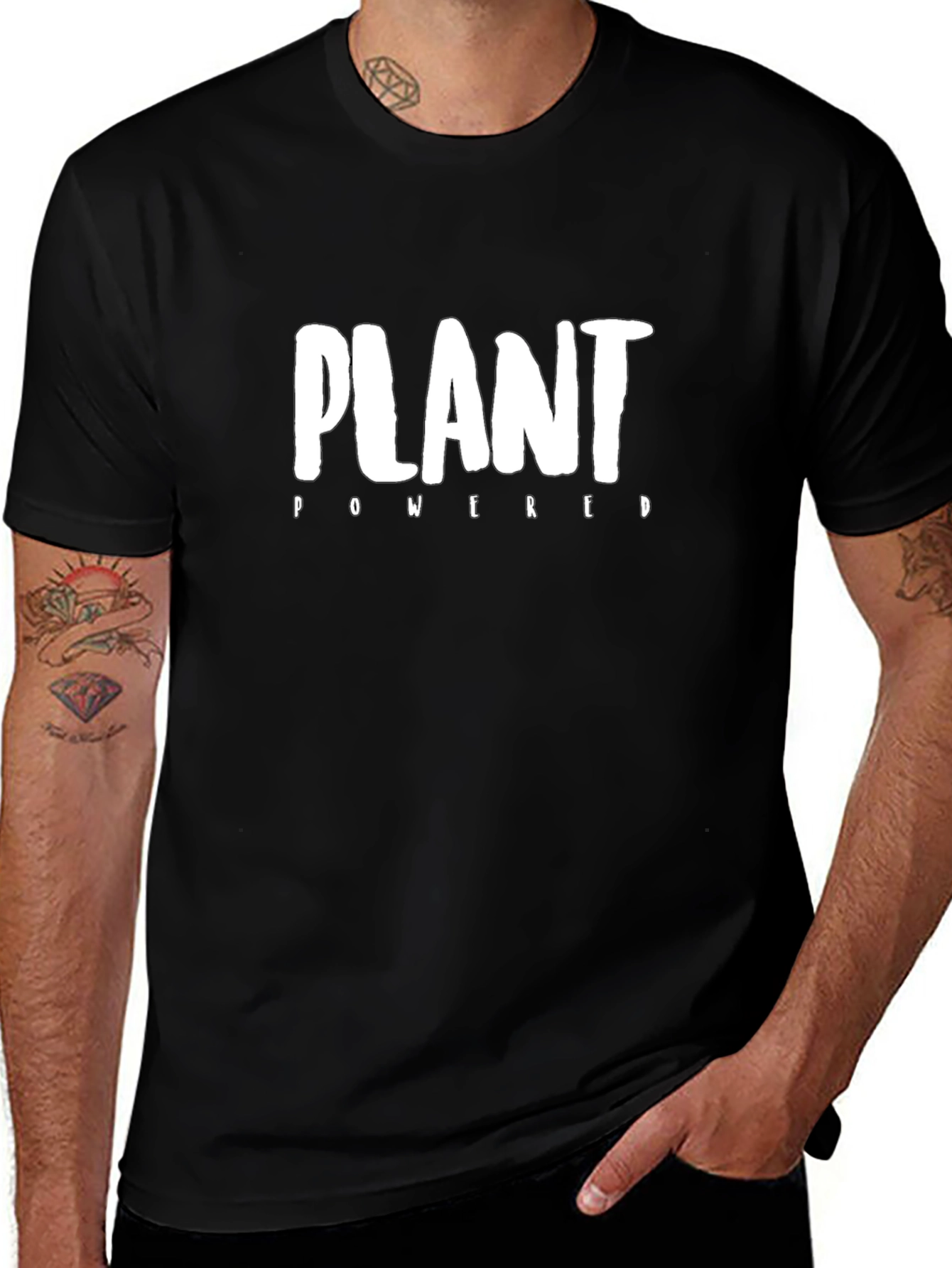 Plant Powered Black T-Shirt