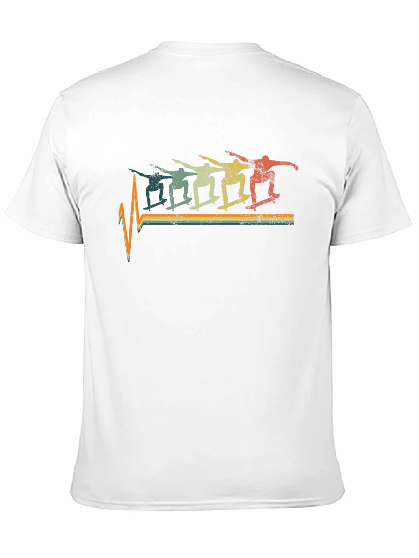 Retro Skateboard Heartbeat T-Shirt