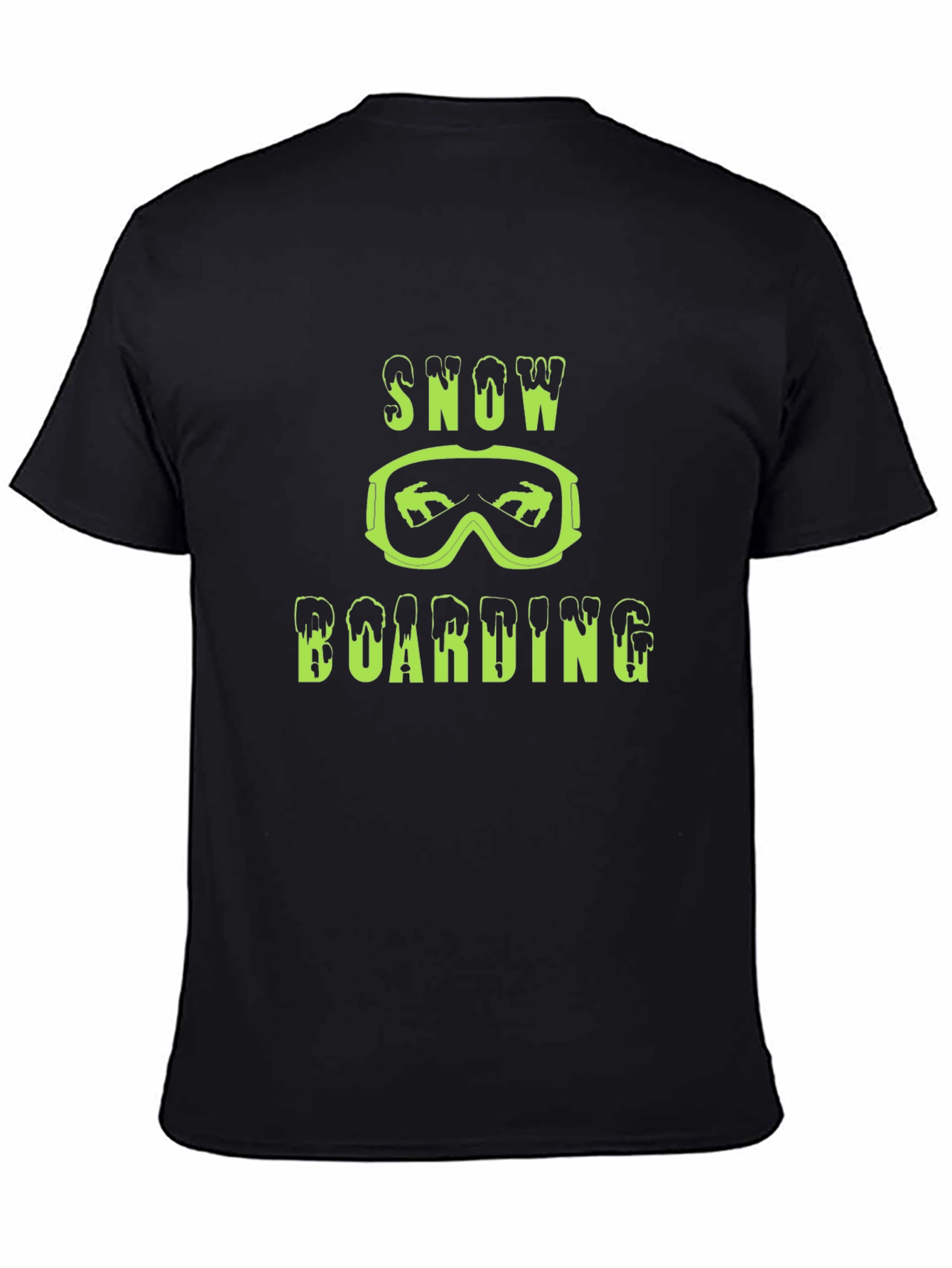 Snowboarding Graphic Tee - Black