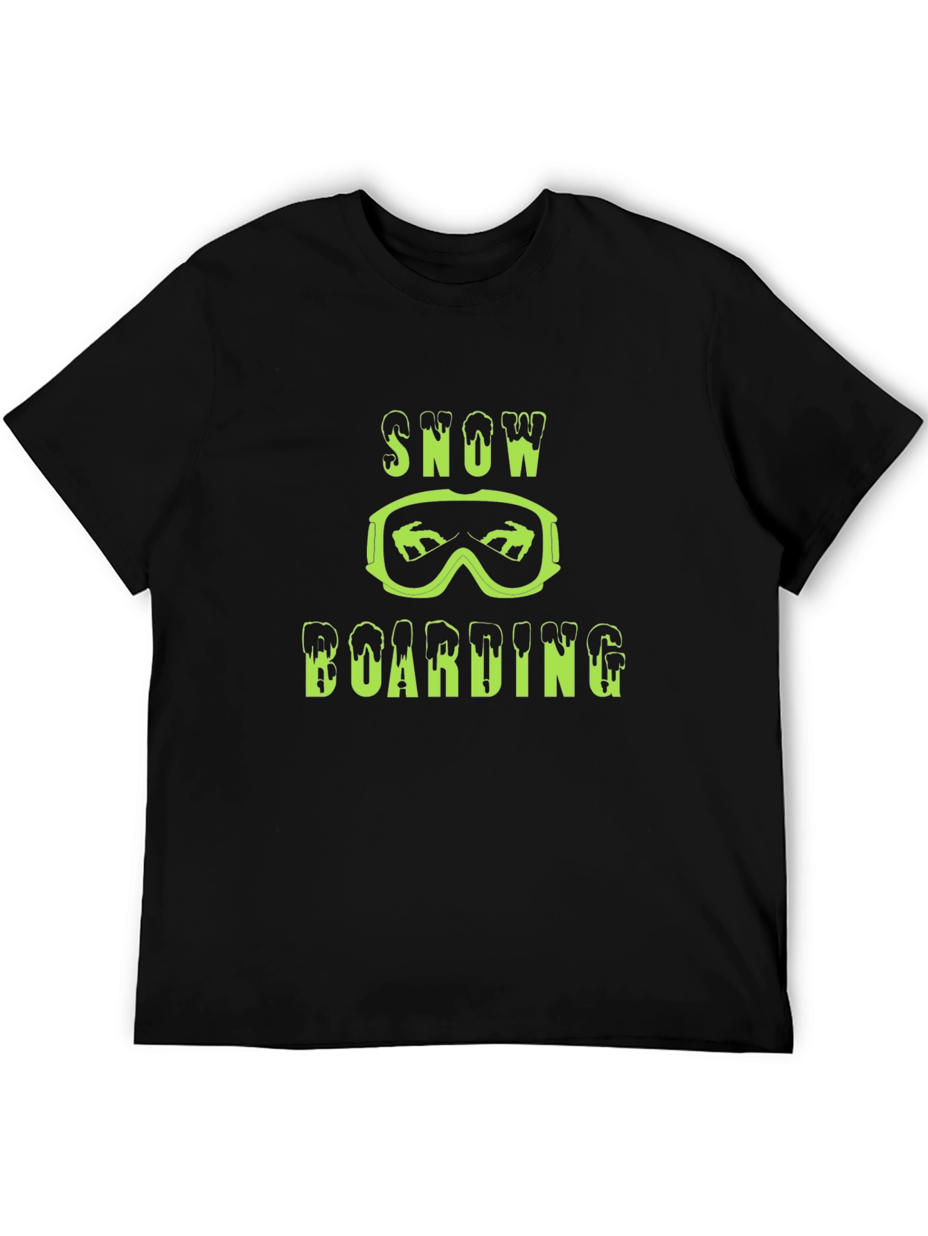 Snowboarding Graphic Tee - Black