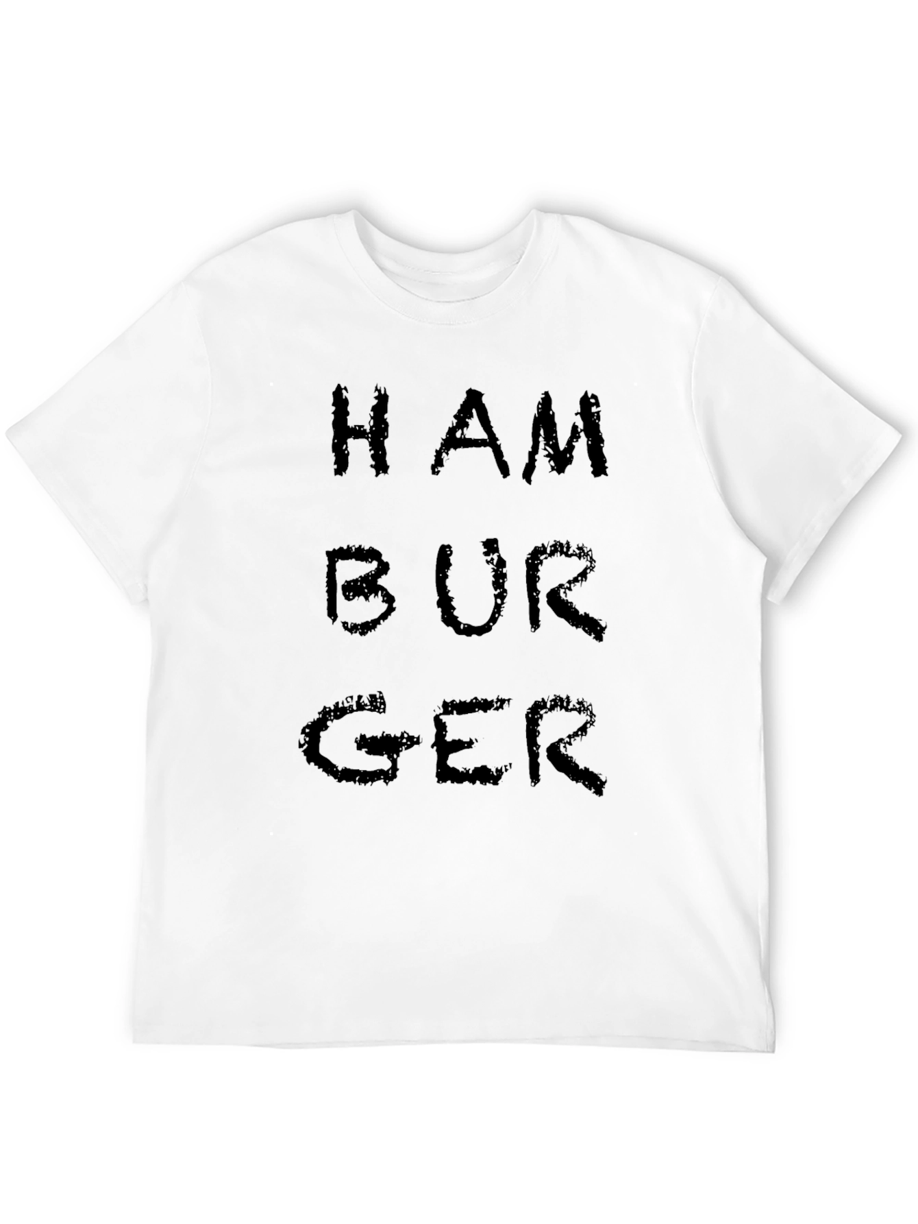 Hamburger Graphic Tee - Black T-Shirt