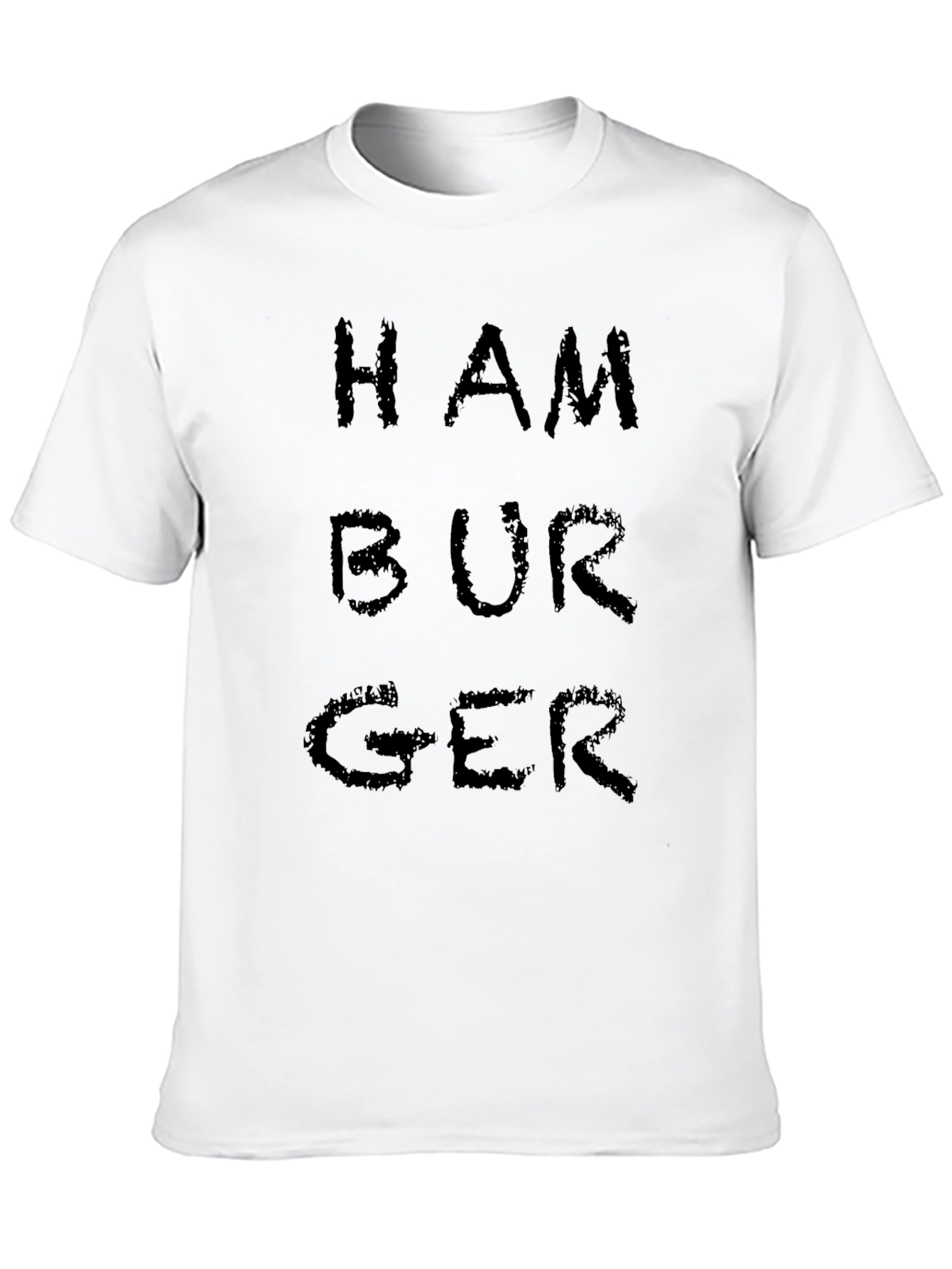 Hamburger Graphic Tee - Black T-Shirt
