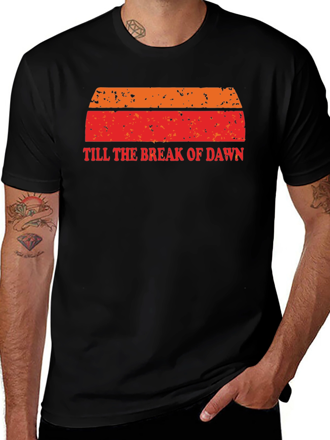 Till The Break Of Dawn Retro T-Shirt