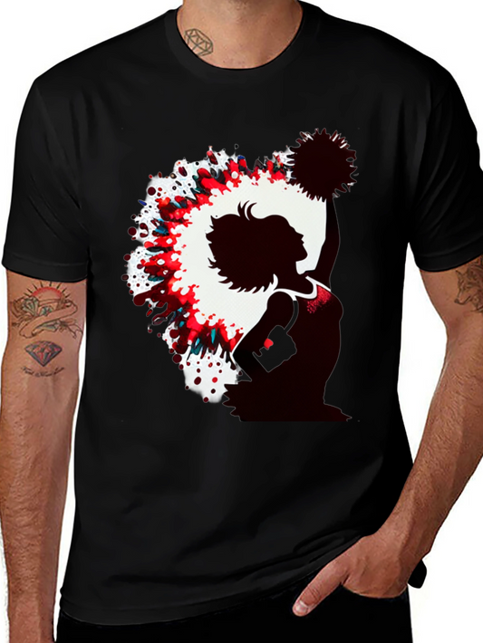 Cheerleader Silhouette Graphic Tee