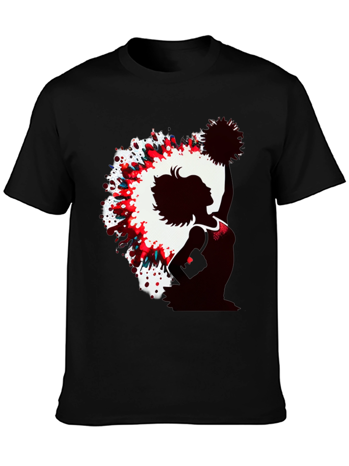 Cheerleader Silhouette Graphic Tee
