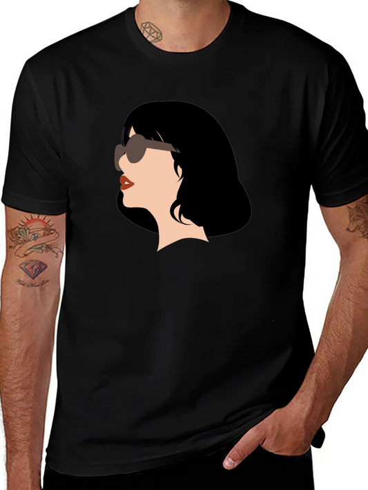Retro Chic T-Shirt - Woman with Sunglasses Graphic Tee