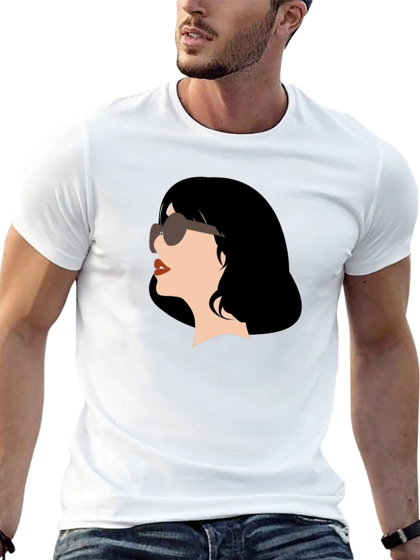 Retro Chic T-Shirt - Woman with Sunglasses Graphic Tee