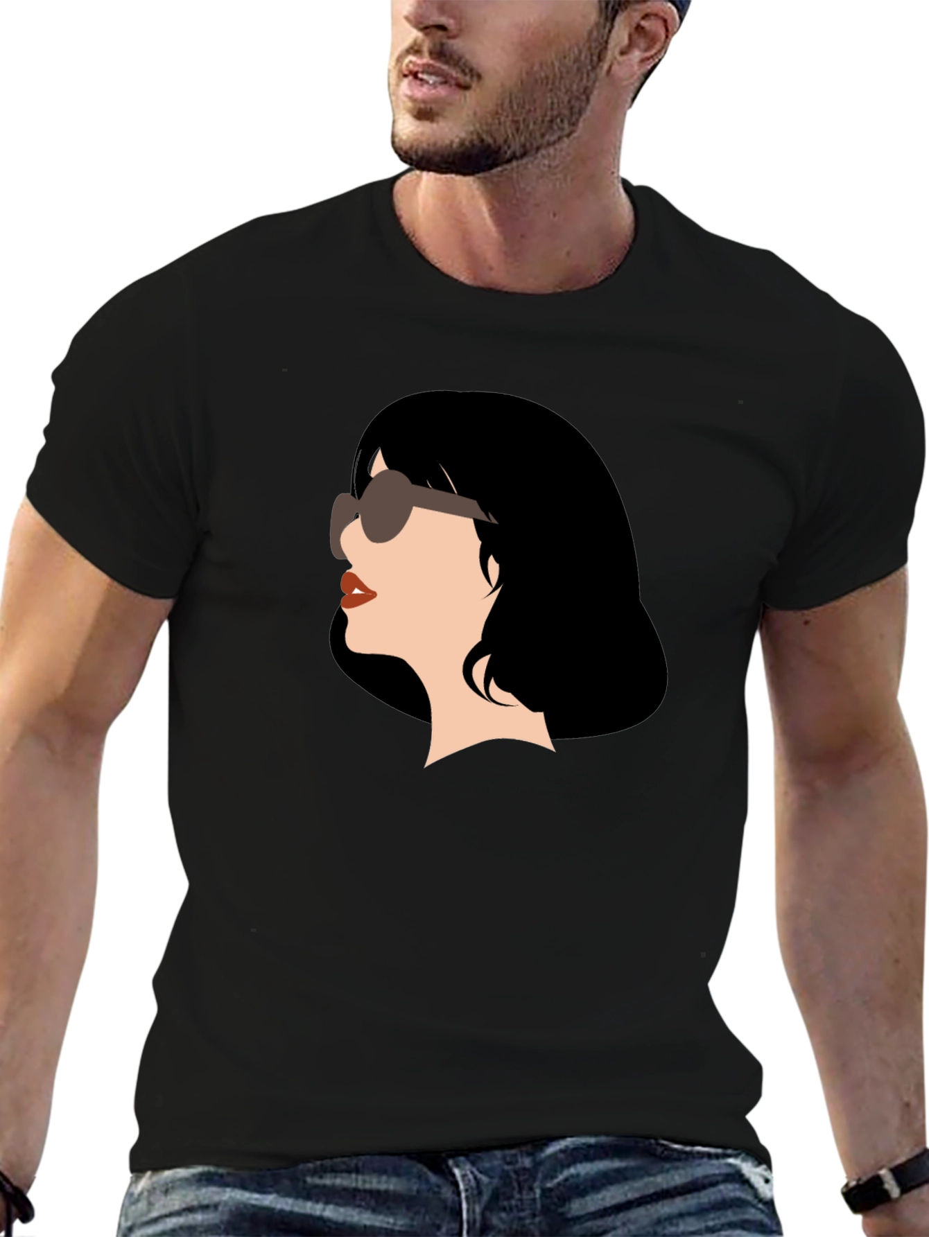 Retro Chic T-Shirt - Woman with Sunglasses Graphic Tee